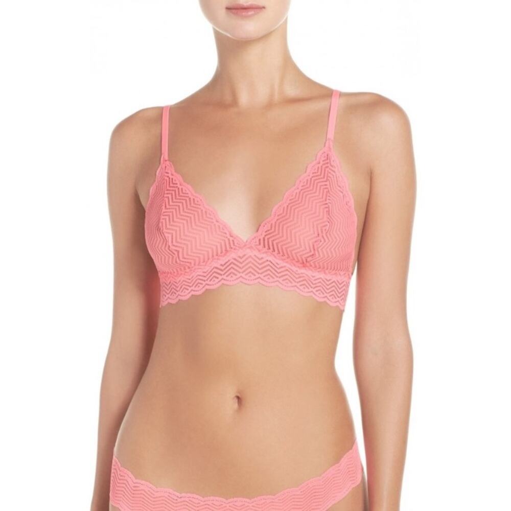 Cosabella Pink Sweet Treats Lace Bralette NEW